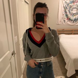 Tommy Hilfiger Cropped Retro Hoodie